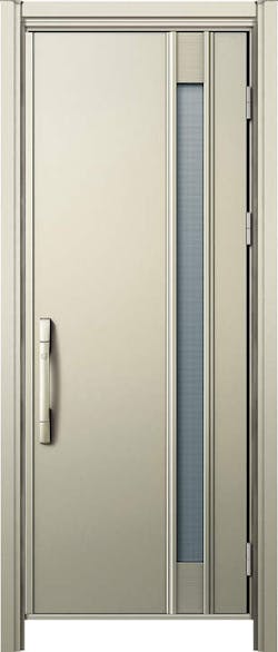 ドアリモ玄関ドアＤ３０ Ｄ４仕様 Ｃ０９Ｔ通風 アルミ色 片開き ピタットキー（ストレートハンドル）