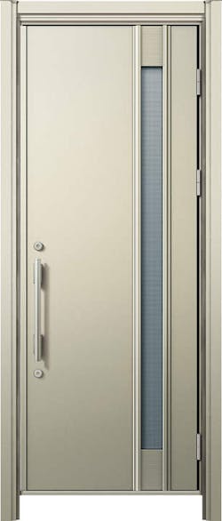 ドアリモ玄関ドアＤ３０ Ｄ２仕様 Ｃ０９Ｔ通風 アルミ色 片開き 手動錠（ストレート/クラシックハンドル）