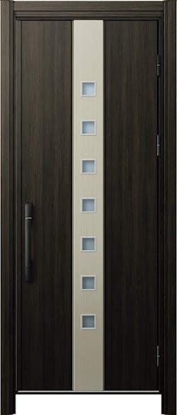 ドアリモ玄関ドアＤ３０ Ｄ２仕様 Ｆ０５木目色 片開き ポケットキー（ストレートハンドル）