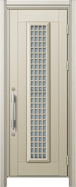ドアリモ玄関ドアＤ３０ アルミ仕様 Ｓ１２通風 アルミ色 片開き 手動錠（ストレート/クラシックハンドル）