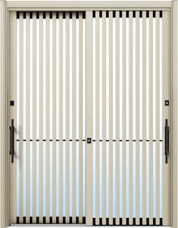 ドアリモ玄関引戸２枚建 複層ガラス仕様 現代和風Ｃ０４ アルミ色 ラン無（外側バーハンドル）