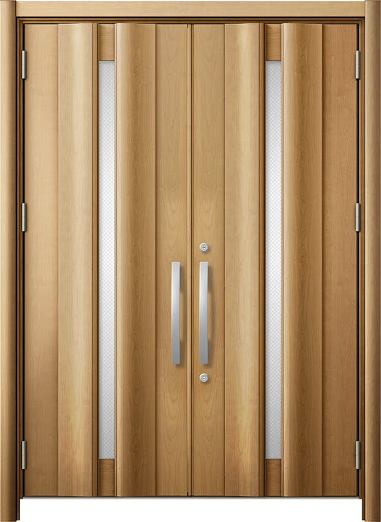 クレジェンテ♡Lucirveil ②箱4個 リシェントドア3 断熱K4仕様 G12型 木目色 両開き ランマ無し｜LIXIL