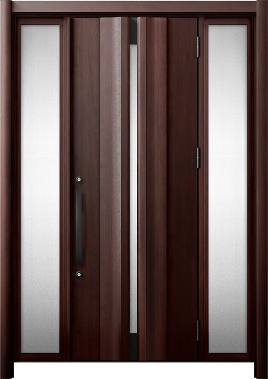 リシェントドア3 断熱K4仕様 G13型 木目色 両袖 ランマ無し｜LIXIL