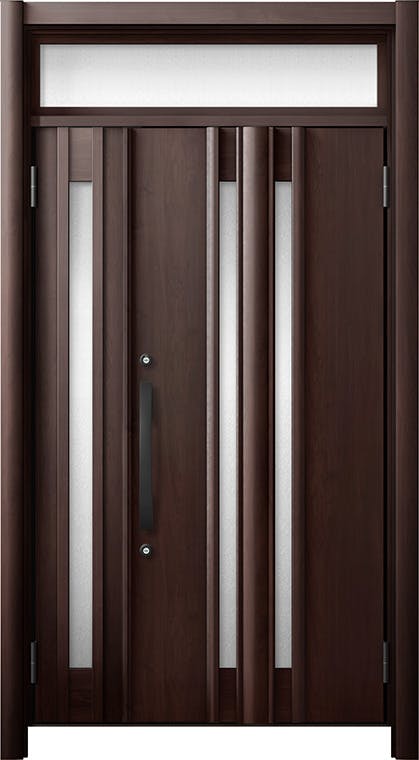 リシェントドア3 断熱K4仕様 G15型 木目色 親子（採光有り） ランマ