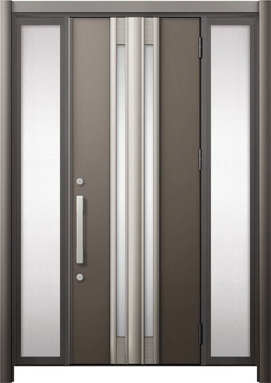 リシェントドア3 断熱K4仕様 G77型 アルミ色 両袖 ランマ無し｜LIXIL