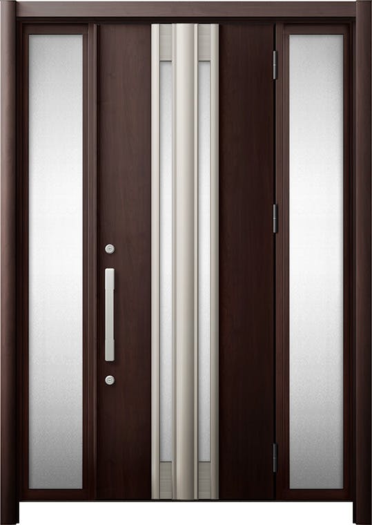 リシェントドア3 断熱K4仕様 G77型 アルミ色 両袖 ランマ無し｜LIXIL