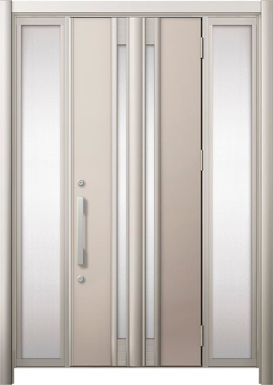 リシェントドア3 断熱K4仕様 G77型 アルミ色 両袖 ランマ無し｜LIXIL