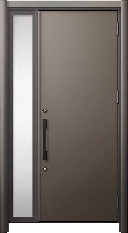 リシェントドア3 断熱K4仕様 M17型 アルミ色 片袖 ランマ無し