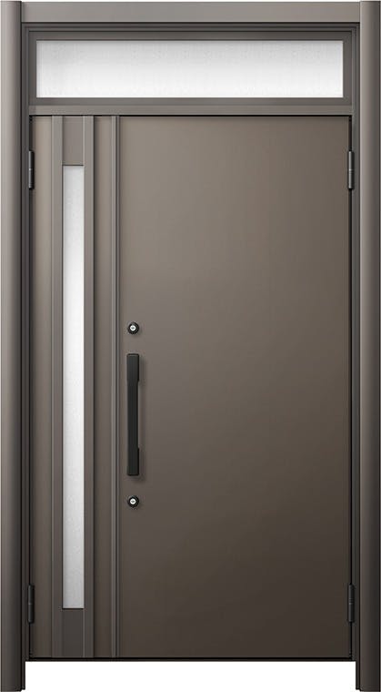 リシェントドア3 断熱K4仕様 M17型 アルミ色 親子（採光有り） ランマ有り