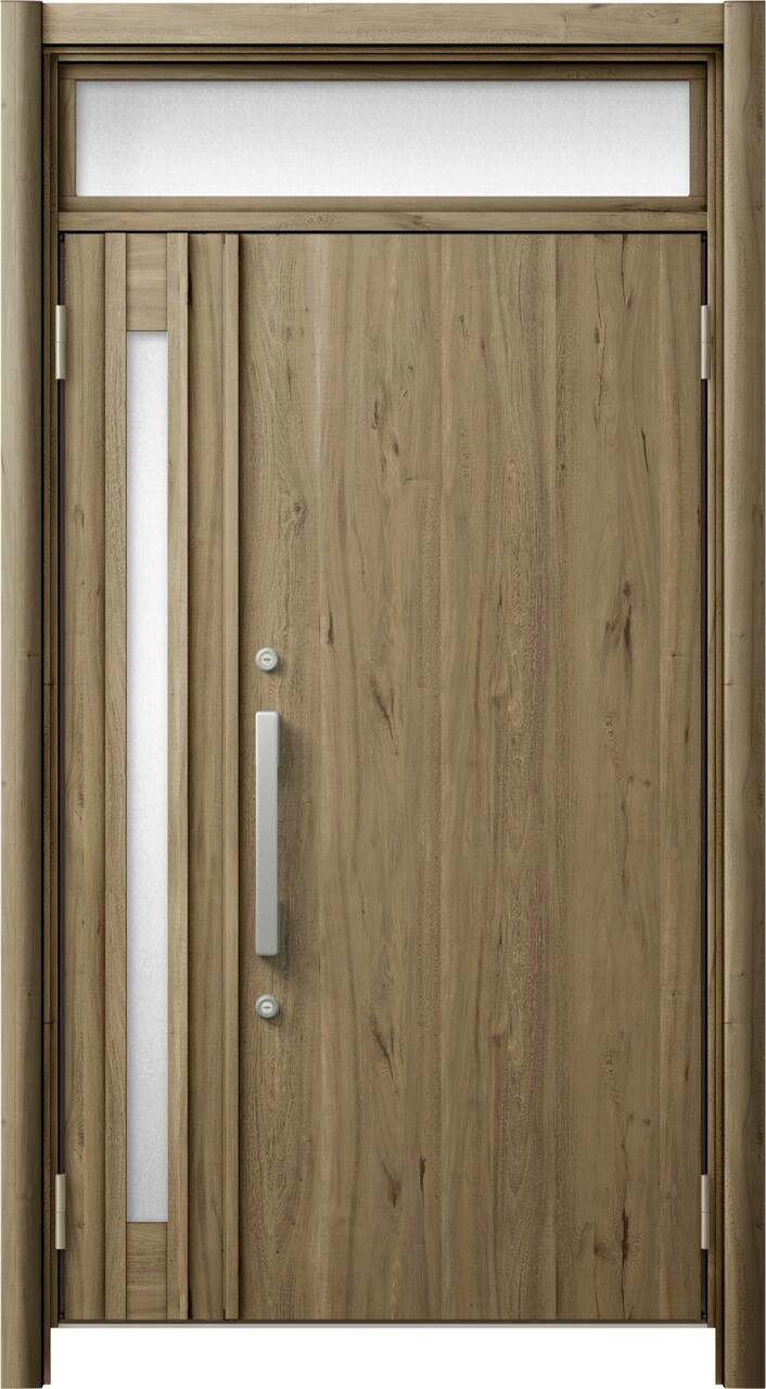 リシェントドア3 断熱K4仕様 M17型 アルミ色 親子（採光有り） ランマ