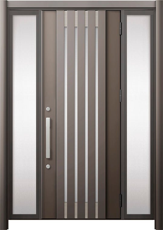 リシェントドア3 断熱K4仕様 M27型 アルミ色 両袖 ランマ無し｜LIXIL