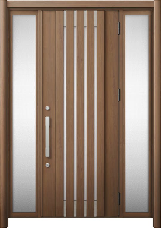 リシェントドア3 断熱K4仕様 M27型 アルミ色 両袖 ランマ無し｜LIXIL