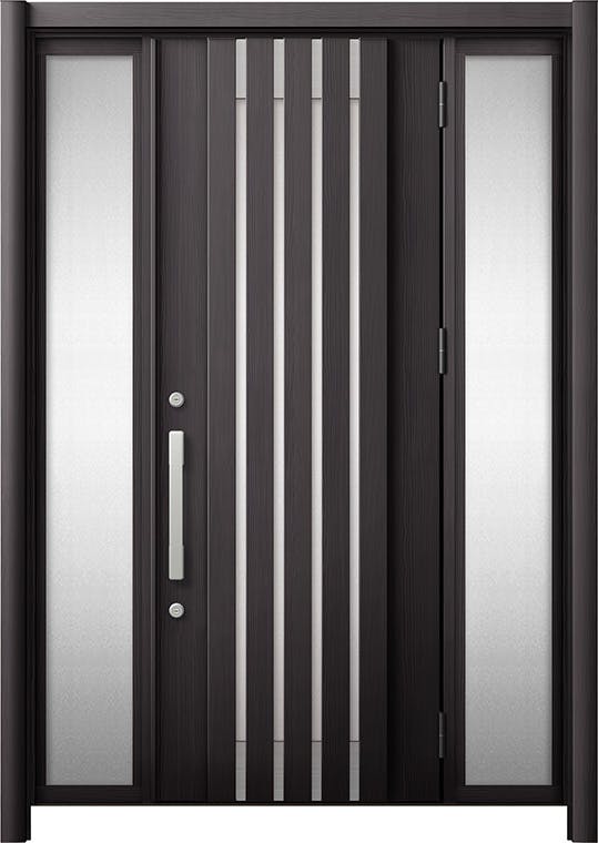 リシェントドア3 断熱K4仕様 M27型 アルミ色 両袖 ランマ無し｜LIXIL