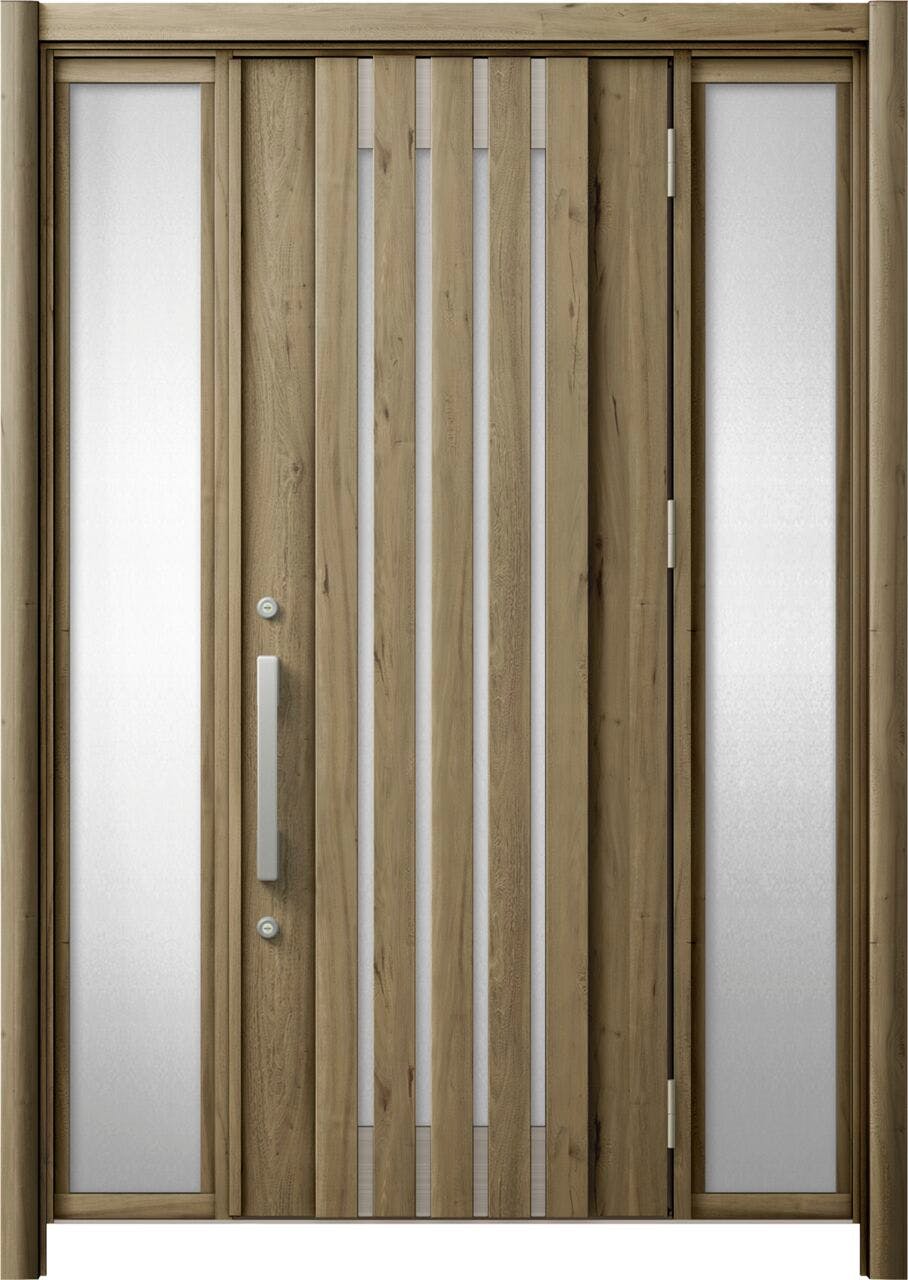 リシェントドア3 断熱K4仕様 M27型 アルミ色 両袖 ランマ無し｜LIXIL