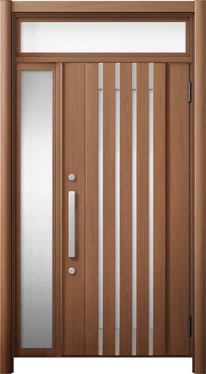 リシェントドア3 断熱K4仕様 M27型 アルミ色 片袖 ランマ有り｜LIXIL