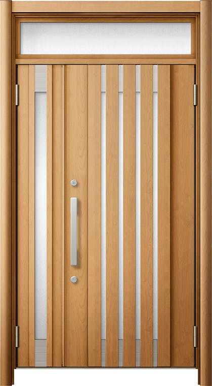 リシェントドア3 断熱K4仕様 M27型 アルミ色 親子（採光有り） ランマ