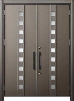 リシェントドア3 断熱K4仕様 M28型 アルミ色 両開き ランマ無し
