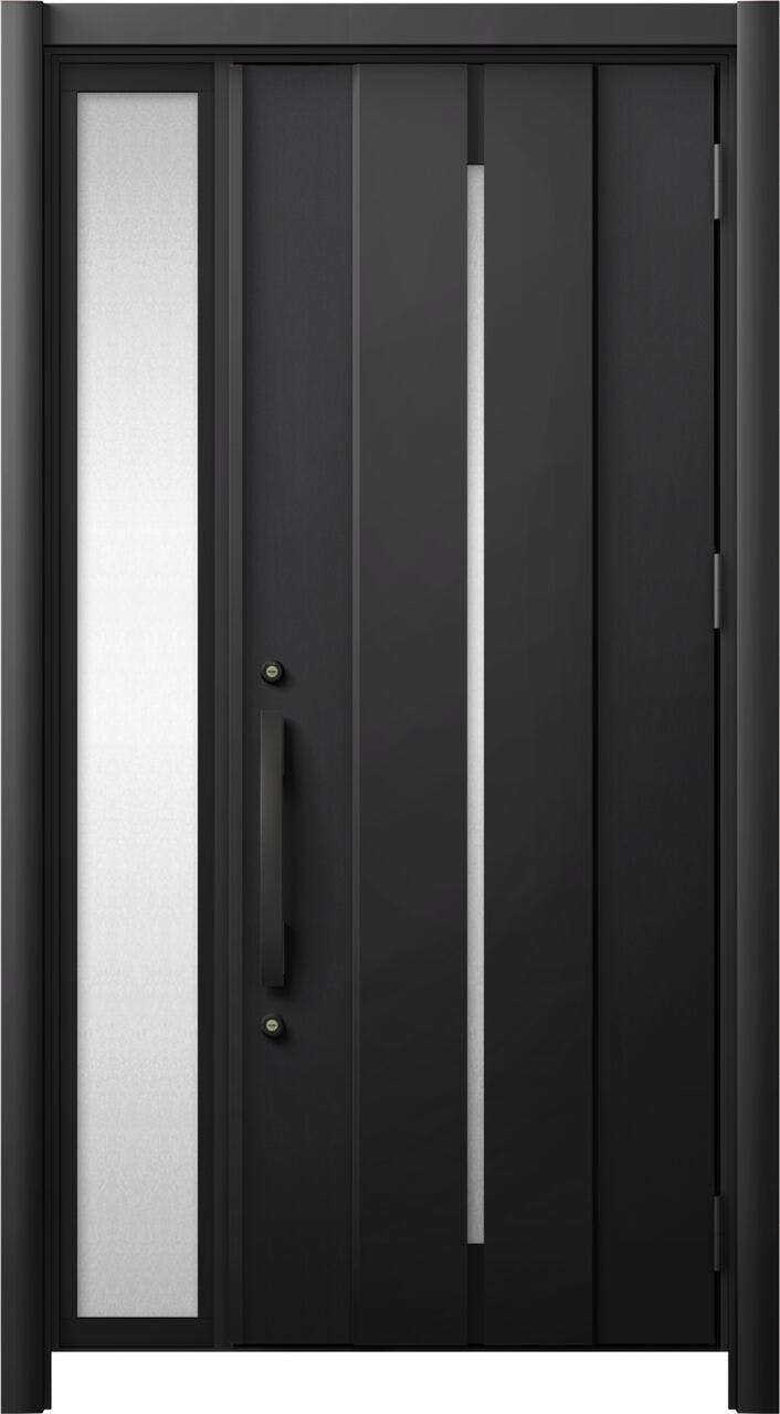 リシェントドア3 断熱K4仕様 M76型 アルミ色 親子（採光なし） ランマ