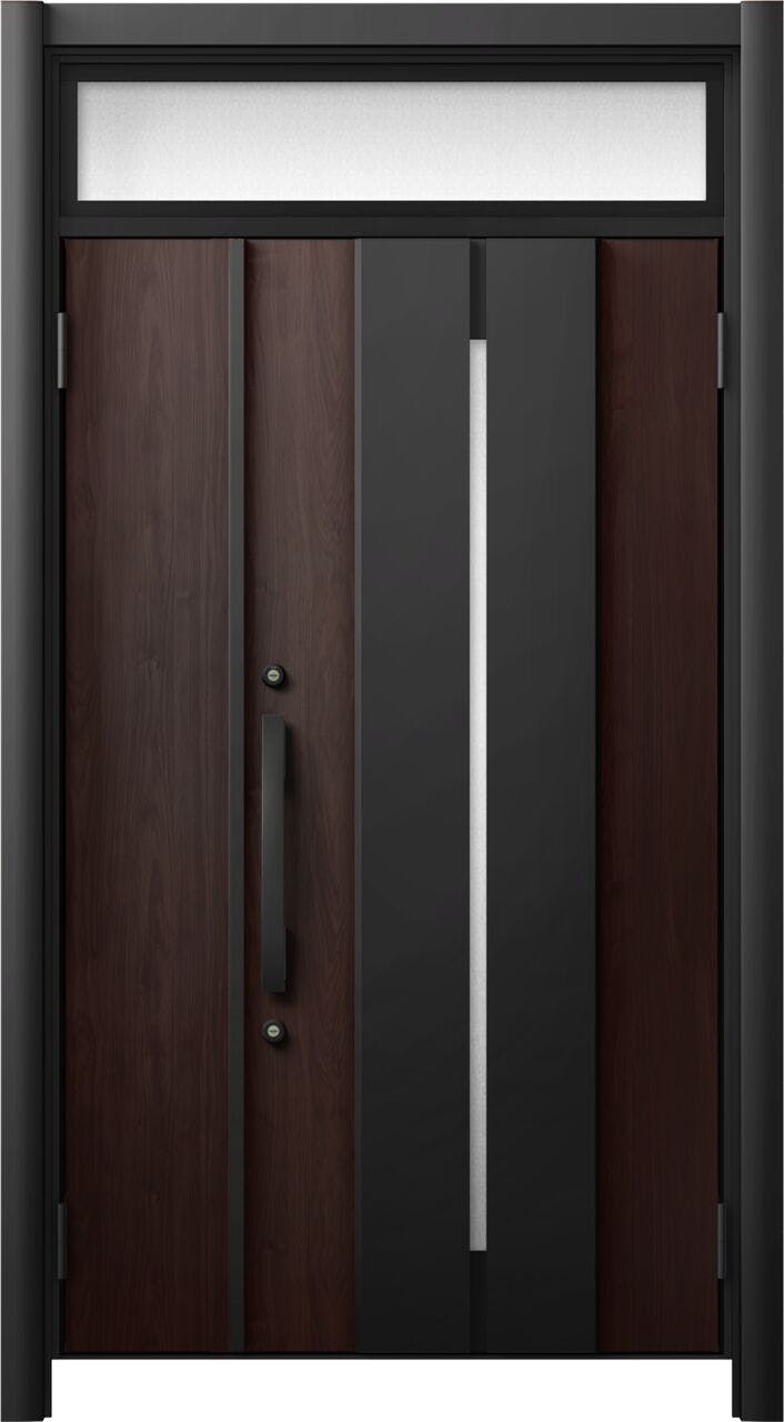 リシェントドア3 断熱K4仕様 M76型 アルミ色 親子（採光なし） ランマ