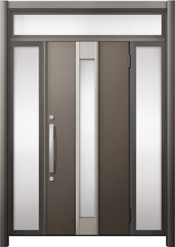 リシェントドア3 断熱K4仕様 M77型 アルミ色 両袖 ランマ有り