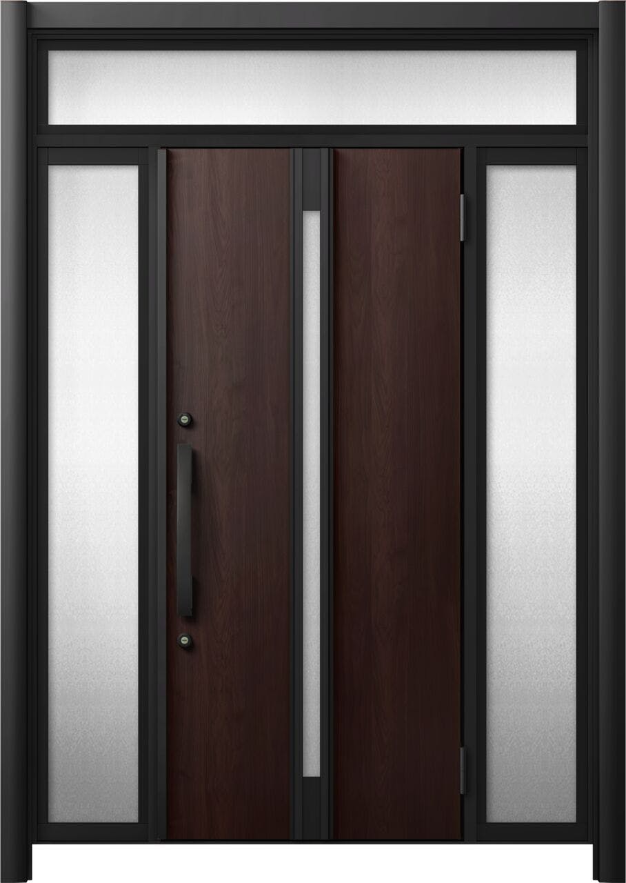 リシェントドア3 断熱K4仕様 M79型 アルミ色 両袖 ランマ有り｜LIXIL