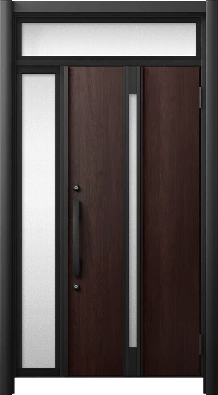 リシェントドア3 断熱K4仕様 M79型 アルミ色 片袖 ランマ有り｜LIXIL