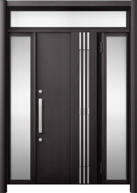 リシェントドア3 断熱K4仕様 M83型 採風タイプ 木目色 両袖 ランマ有り