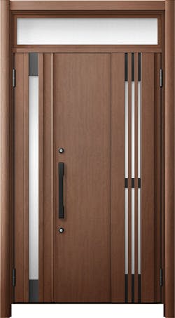 リシェントドア3 断熱K4仕様 M83型 採風タイプ  木目色 親子（採光有り） ランマ有り