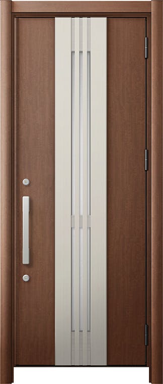 リシェントドア3 断熱K4仕様 M84型 採風タイプ 木目色 片開き ランマ