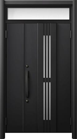 リシェントドア3 断熱K4仕様 M86型  アルミ色 親子（採光なし） ランマ有り