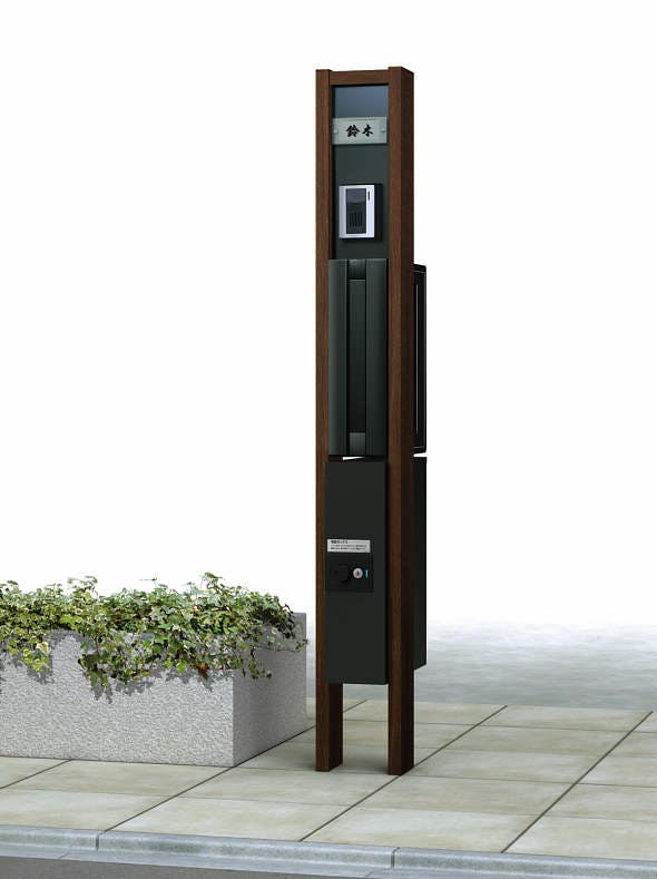 YKKAP ルシアスポストユニット SE02型 照明なしタイプ UMB-SE02 ＃表札はネームシール ポストT9型取付用 無料☆特典付機能門柱 ルシアスポストユニット SC02型 照明なし