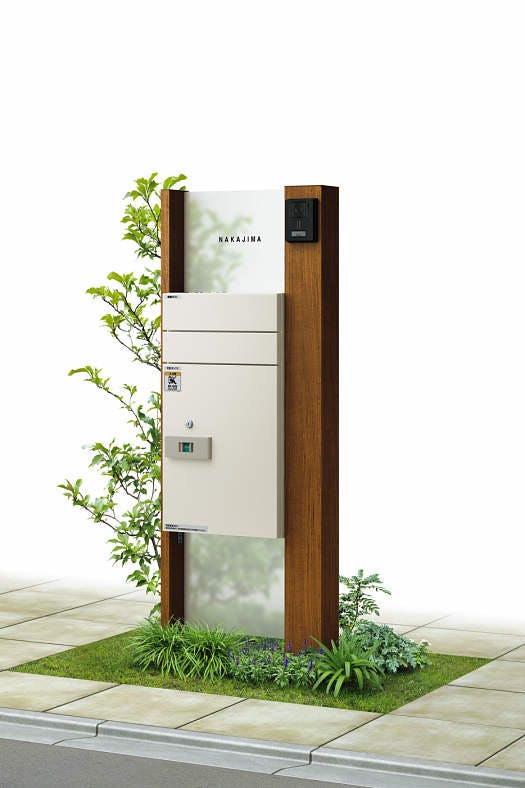 ルシアスポスト ユニット PB01型 木調色 R｜YKKAP｜カインズ