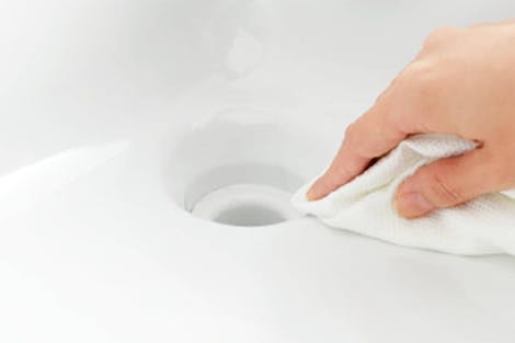 お掃除がしやすい排水口