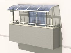 グランデラスZ 2階出幅移動 R型 ポリカ 1.0間×3尺