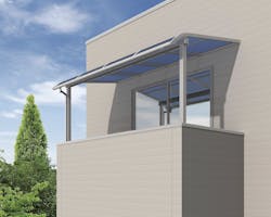 VICテラスαII 2階用柱移動桁（アールタイプ） 1.5間×4尺 積雪20cm 熱線遮断ポリカ