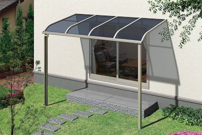 VICテラスαII 1階用（アールタイプ） 1.5間×6尺 積雪20cm 標準ポリカ