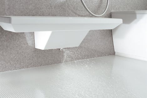 床ワイパー洗浄（きれい除菌水）